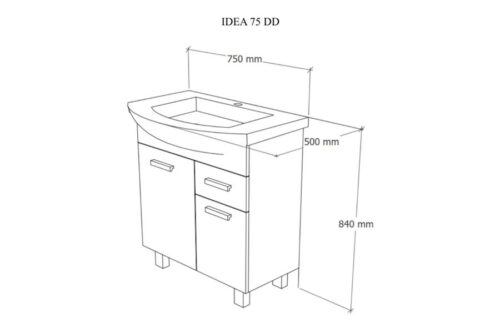 Kupatilski ormarić IDEA 75 - Image 4