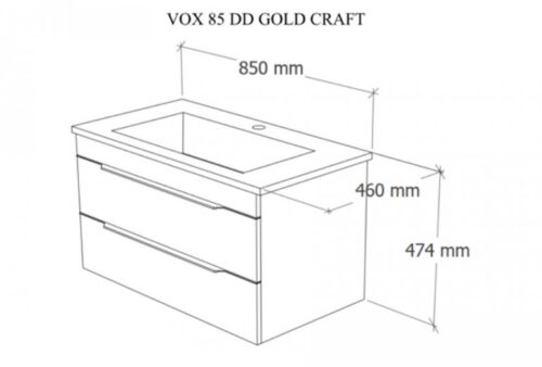Kupatilski komplet VOX Gold Craft - Image 4