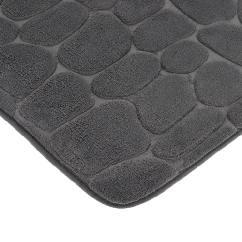 TENDANCE KUPATILSKI TEPIH PEBBLE 50X80 CM MEMORIJSKA PJENA, TAMNO SIVA - Image 2