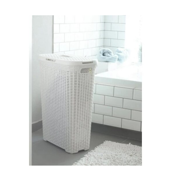 USKA KORPA ZA VEŠ 40L BIJELI RATTAN CURVER - Image 3