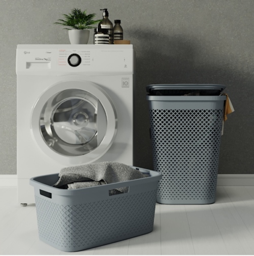 *Korpa za veš 55L plava PURE CURVER - Image 2