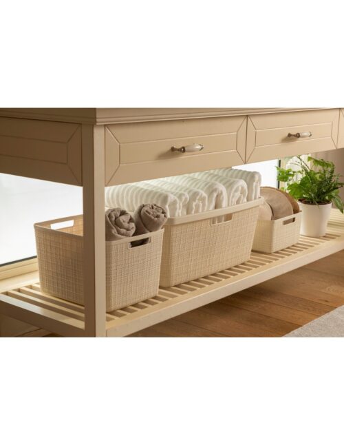 Korpa za veš 46L cisti bijela JUTE - Image 2