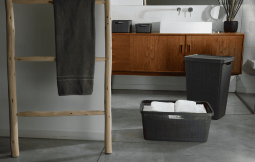 Korpa za cisti veš 46L siva JUTE CURVER - Image 4