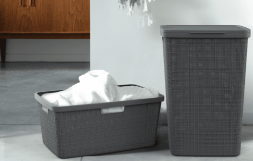 Korpa za cisti veš 46L siva JUTE CURVER - Image 3