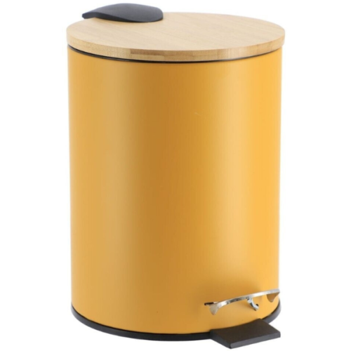 KANTA METALNA BOJA SENFA / BAMBUS 3L