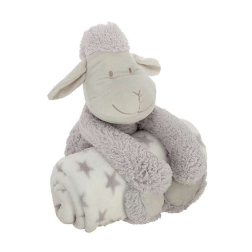 Atmosphera deka + plišana igračka 25×20,5x28cm poliester siva