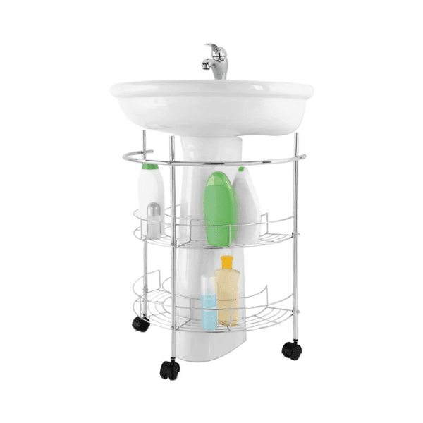 POSTOLJE OKO UMIVAONIKA SA TOČKIĆIMA