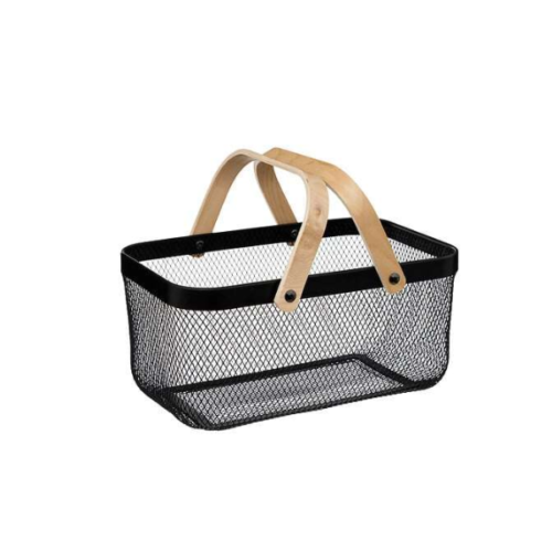 FIVE KOŠARICA METALD MDF CRNA