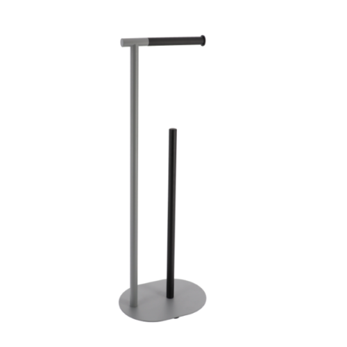 SAMOSTOJEĆI DRŽAČ PAPIRA  SIVA/CRNA