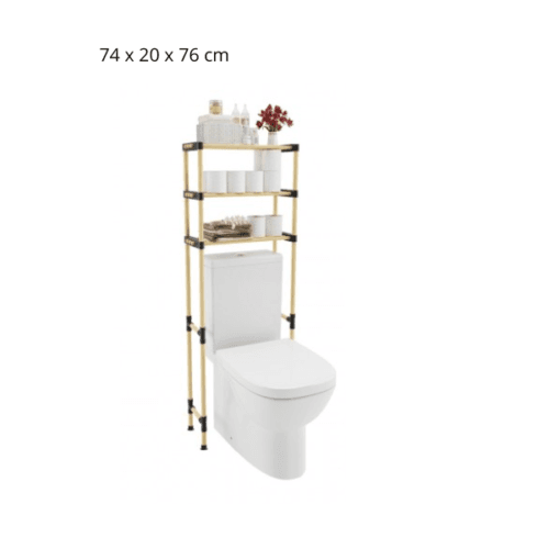 POLICA DRVENA ZA KUPATILO ZA IZNAD WC ŠOLJE 74X20X76cm BT-5103 SEOWOOD