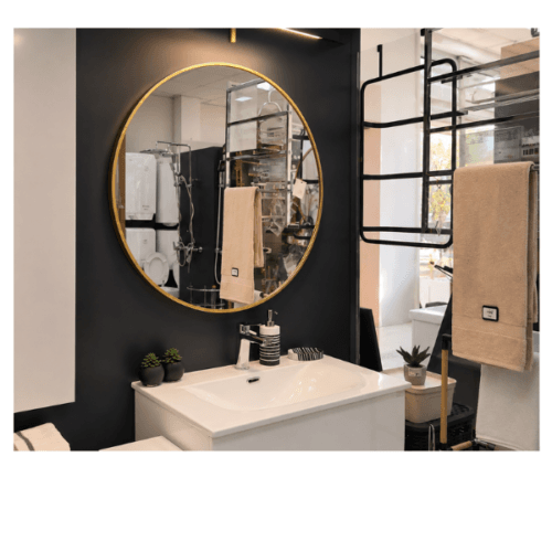 OGLEDALO GOLD 80CM