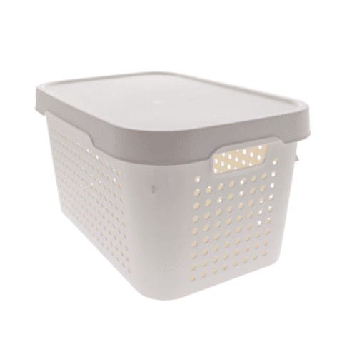 KORPA SA POKLOPCEM BIJELA 17L Q BASKET